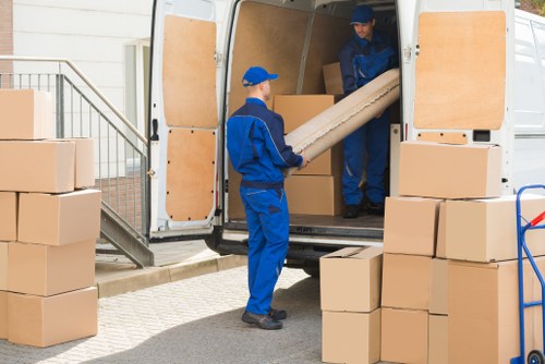 Man with van service loading items in Gunnersbury
