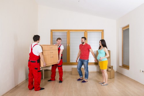Local removal service managing access and parking near Gunnersbury