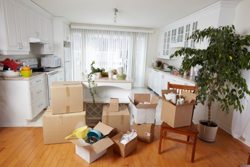 Furniture collection and transport with careful loading