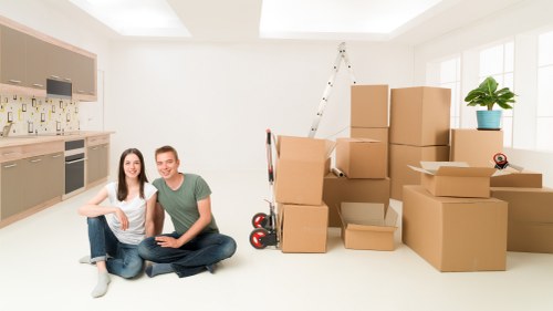 Household belongings loaded for removals near Gunnersbury