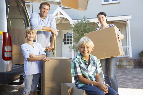 Local removals van helping with packing and transport in Gunnersbury