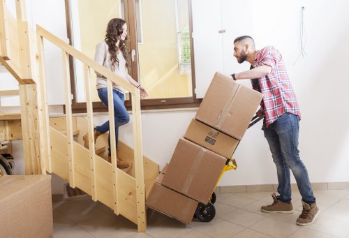 Loading furniture and boxes for a small removal in Gunnersbury