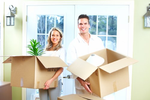 Professional packing assistance for a Gunnersbury office relocation